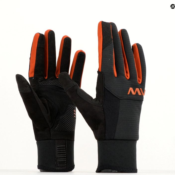 Ανδρικά γάντια ποδηλασίας Northwave Fast Gel μαύρο / κανέλα 11