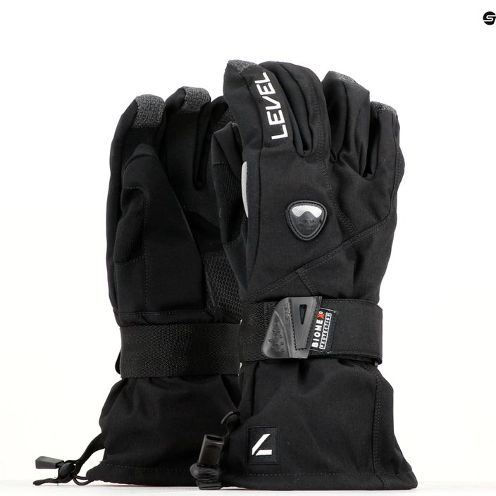 Ανδρικά γάντια snowboard Level Fly μαύρο 1031 7