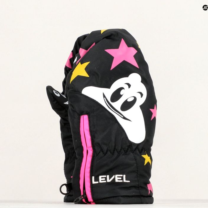 Επίπεδο Lucky Mitt ninja ροζ παιδικά γάντια του σκι 9