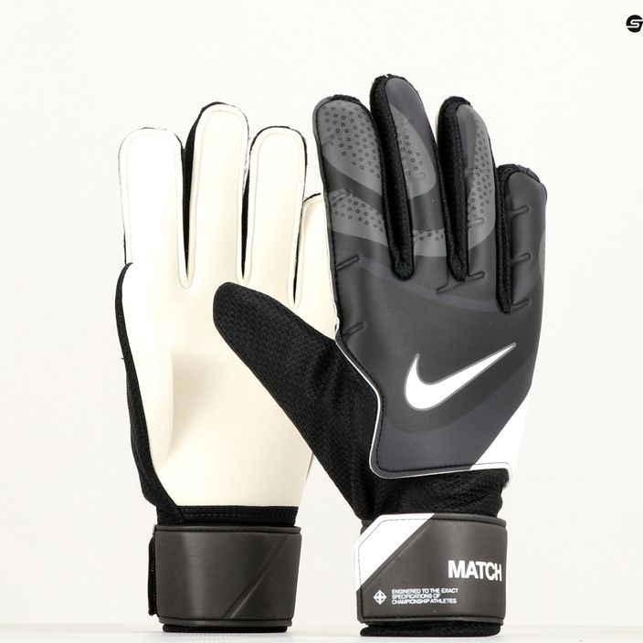 Γάντια τερματοφύλακα Nike Match μαύρο/σκούρο γκρι/λευκό 6