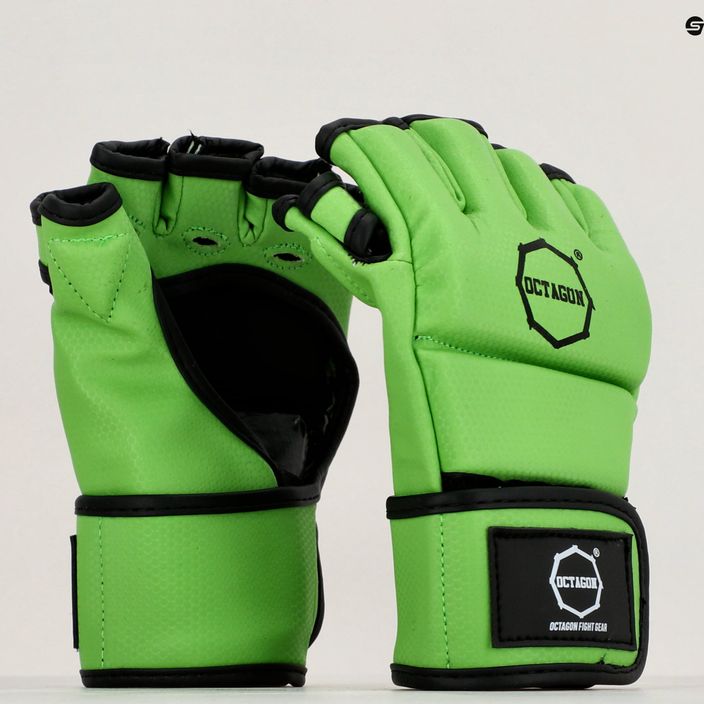 Οκτάγωνο Kevlar MMA γάντια grappling πράσινα 7