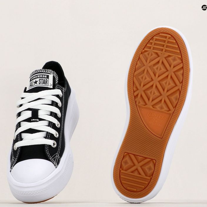 Γυναικεία αθλητικά παπούτσια Converse Chuck Taylor All Star Move Canvas Platform Ox μαύρο/λευκό/λευκό 8