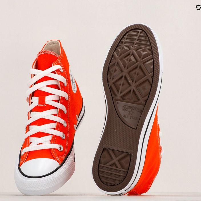 Converse Chuck Taylor All Star Hi πορτοκαλί/λευκό/μαύρο αθλητικά παπούτσια 9