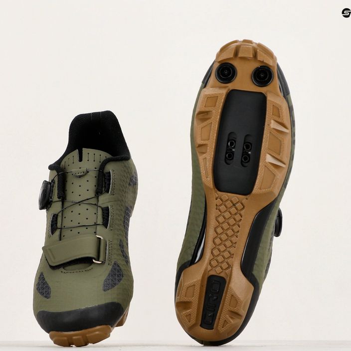 Ανδρικά MTB ποδηλατικά παπούτσια Giro Rincon λαδί καουτσούκ 8