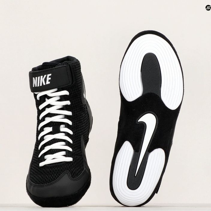 Ανδρικά παπούτσια πάλης Nike Inflict 3 μαύρο/λευκό 8