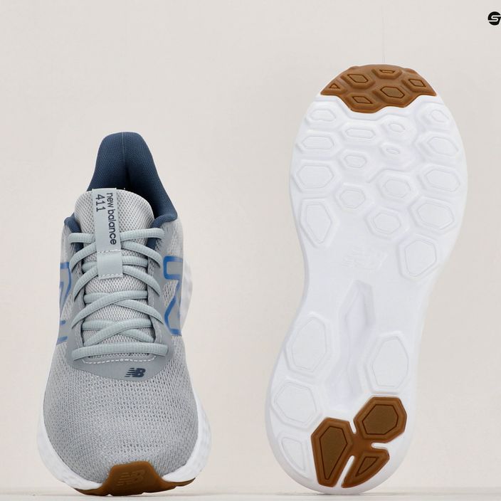 Ανδρικά παπούτσια για τρέξιμο New Balance 411 v3 αλουμίνιο γκρι 8