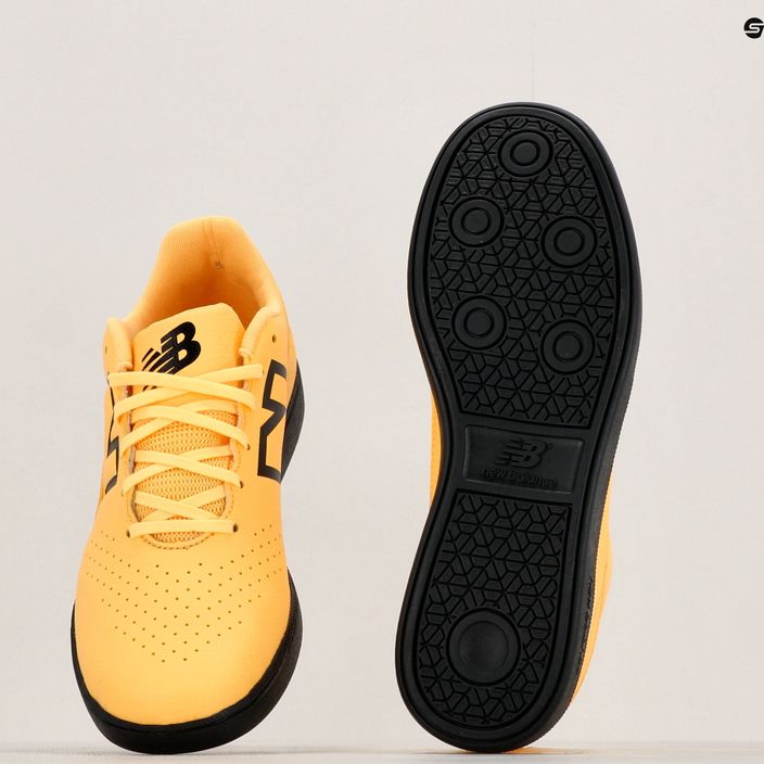 New Balance Audazo Control IN v6 ανδρικά ποδοσφαιρικά παπούτσια λευκό ροδάκινο 8