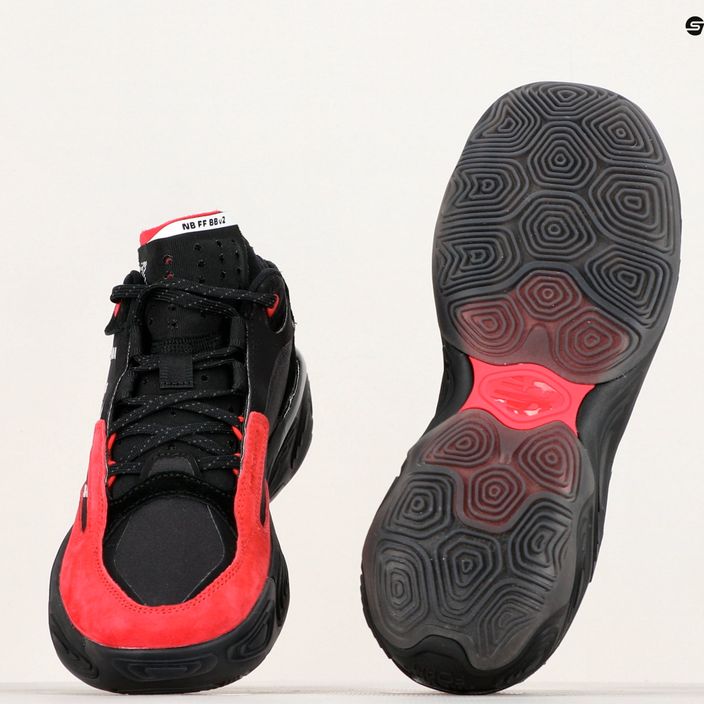New Balance Fresh Foam BB v2 μαύρο/κόκκινο παπούτσια μπάσκετ 10