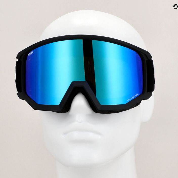 UVEX γυαλιά σκι Athletic CV μαύρο ματ/μπλε καθρέφτης colorvision πράσινο 55/0/527/20 7