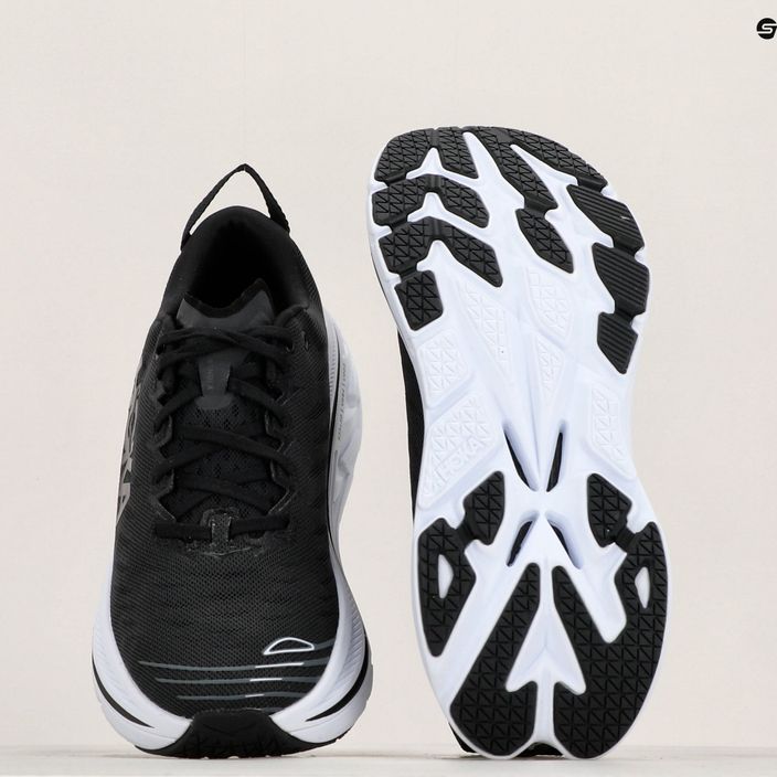 HOKA Bondi X μαύρο/λευκό ανδρικά παπούτσια για τρέξιμο 9