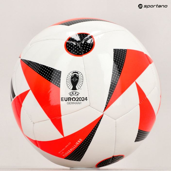 adidas Fussballiebe Club ποδοσφαίρου λευκό/ηλιακό κόκκινο/μαύρο μέγεθος 4 6