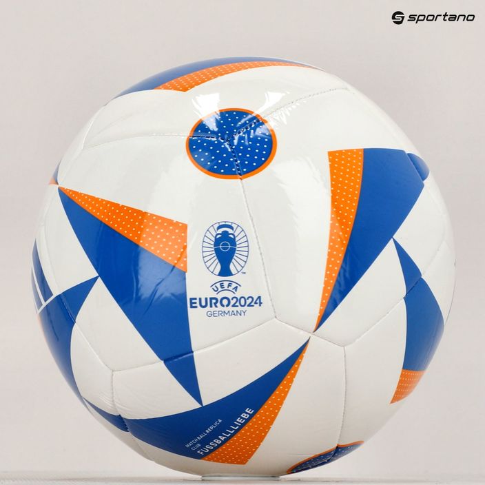 adidas Fussballiebe Club ποδοσφαίρου λευκό/λαμπερό μπλε/πορτοκαλί μέγεθος 5 5