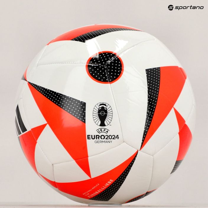 adidas Fussballiebe Club ποδοσφαίρου λευκό/ηλιακό κόκκινο/μαύρο μέγεθος 5 6