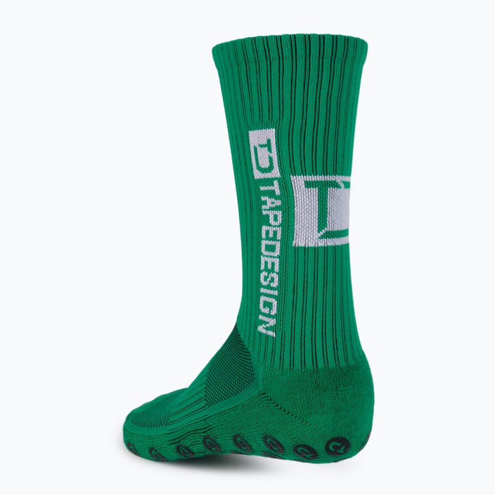 Ανδρικές αντιολισθητικές κάλτσες ποδοσφαίρου Tapedesign πράσινες TAPEDESIGN GREEN 2