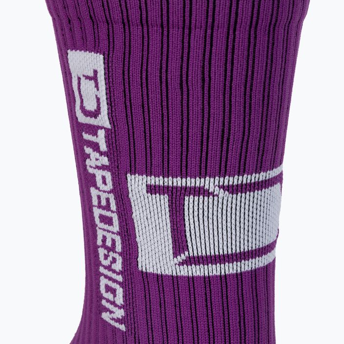 Ανδρικές αντιολισθητικές κάλτσες ποδοσφαίρου Tapedesign μοβ 5