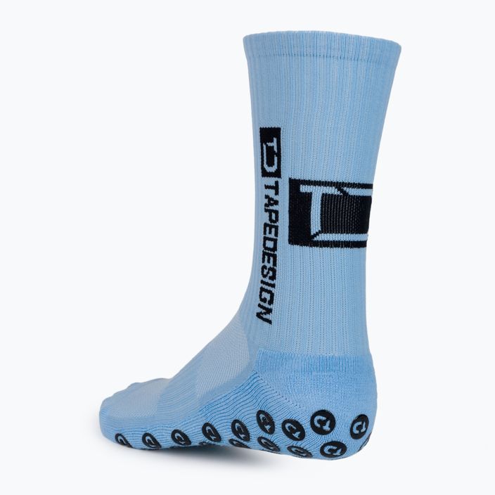 Ανδρικές αντιολισθητικές κάλτσες ποδοσφαίρου Tapedesign μπλε TAPEDESIGNBlue 2