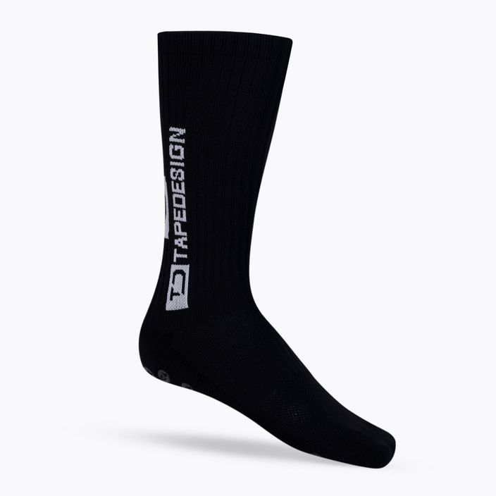 Ανδρικές αντιολισθητικές κάλτσες ποδοσφαίρου Tapedesign μαύρες TAPEDESIGN BLACK