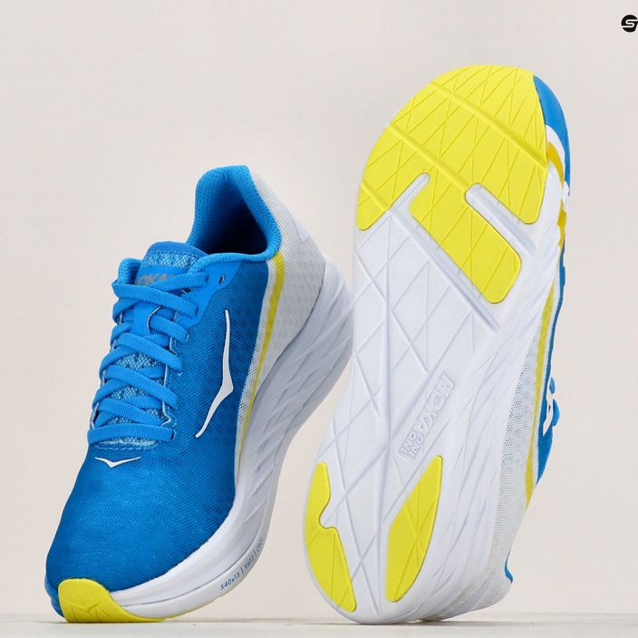 HOKA Rocket X λευκά/γαλάζια παπούτσια για τρέξιμο 9