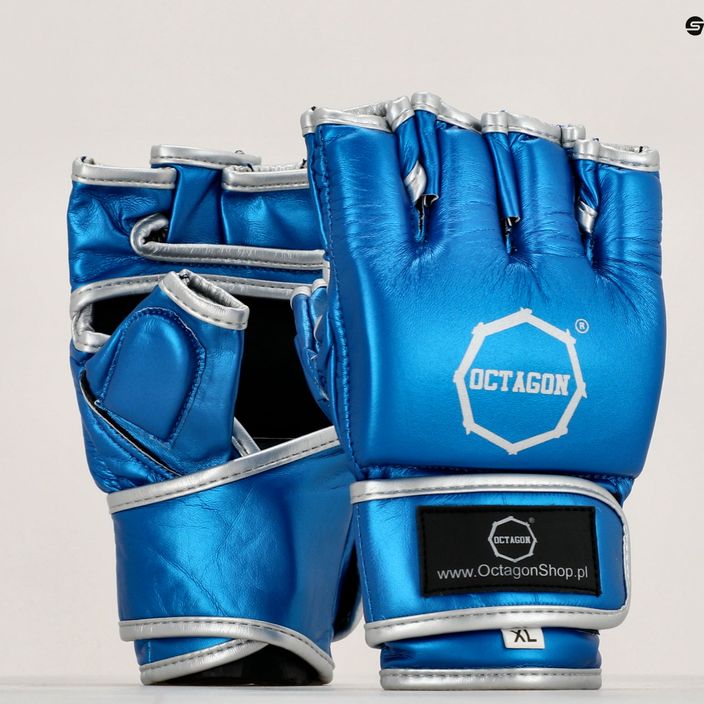 Γάντια grappling Octagon MMA μπλε 7