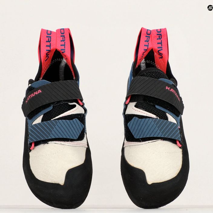 La Sportiva γυναικείο παπούτσι αναρρίχησης Katana λευκό/μπλε καταιγίδα 10