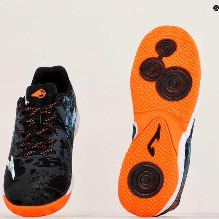 Παιδικά ποδοσφαιρικά παπούτσια Joma Super Copa Jr IN μαύρο/τυρκουάζ 10