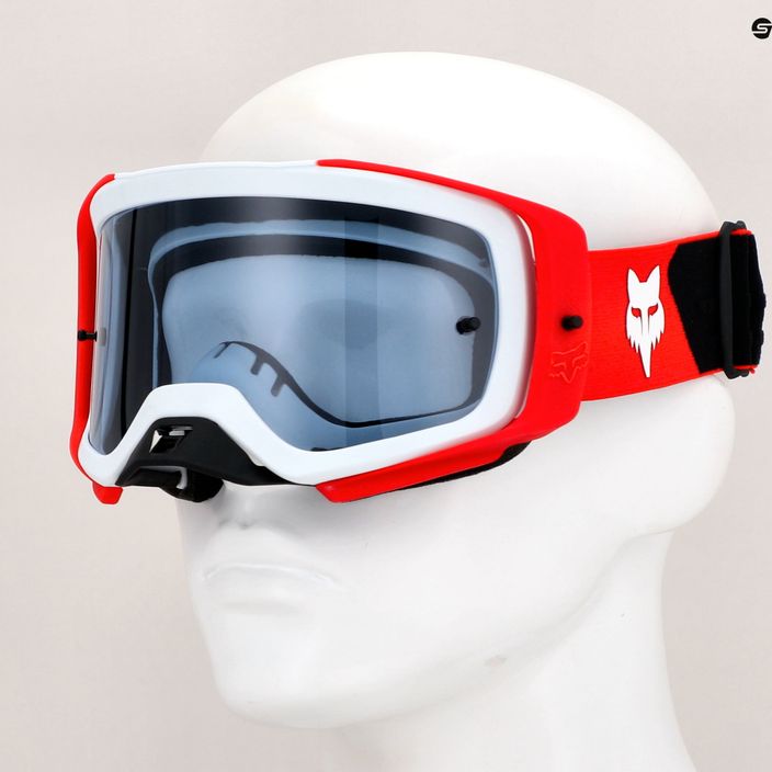 Fox Racing Airspace Core φθορίζον κόκκινο/καπνός γυαλιά ποδηλασίας 8