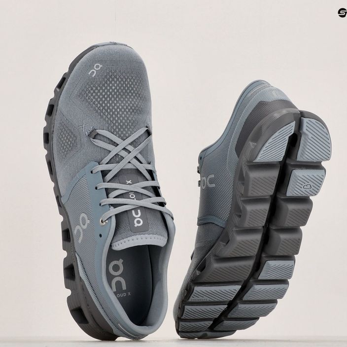 Ανδρικά On Running Cloud X 3 mist/rock παπούτσια για τρέξιμο 11