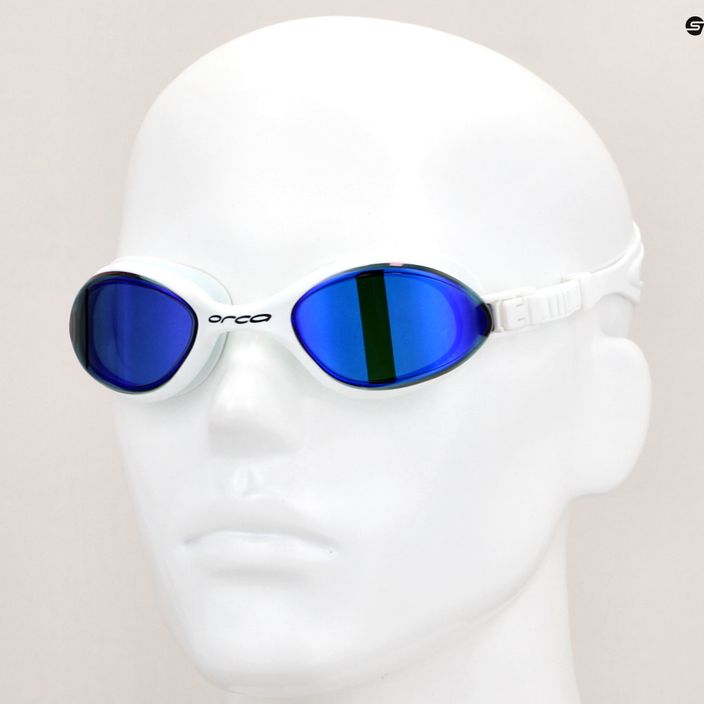 Γυαλιά κολύμβησης Orca Killa 180º μπλε/λευκά 3