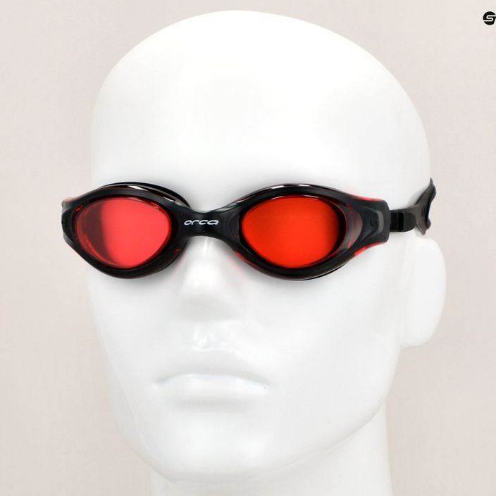 Κόκκινα/μαύρα γυαλιά κολύμβησης Orca Killa Vision 3