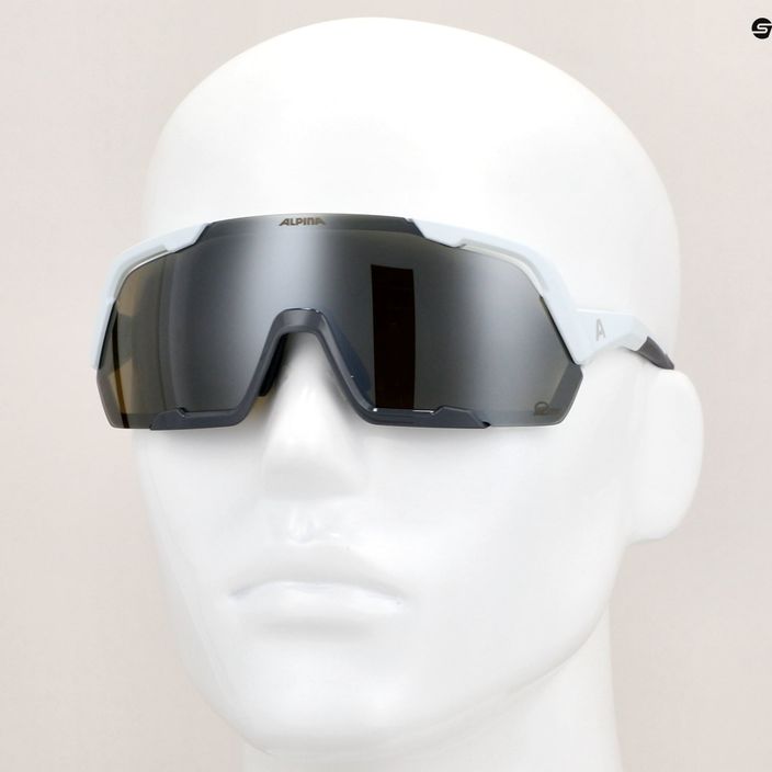 Alpina Rocket Q-Lite γυαλιά ηλίου καπνού γκρι ματ/ασημί καθρέφτη 9