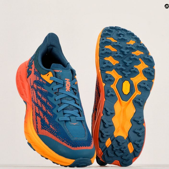 Γυναικεία παπούτσια για τρέξιμο HOKA Speedgoat 5 Wide μπλε κοράλλι/καμέλια 10