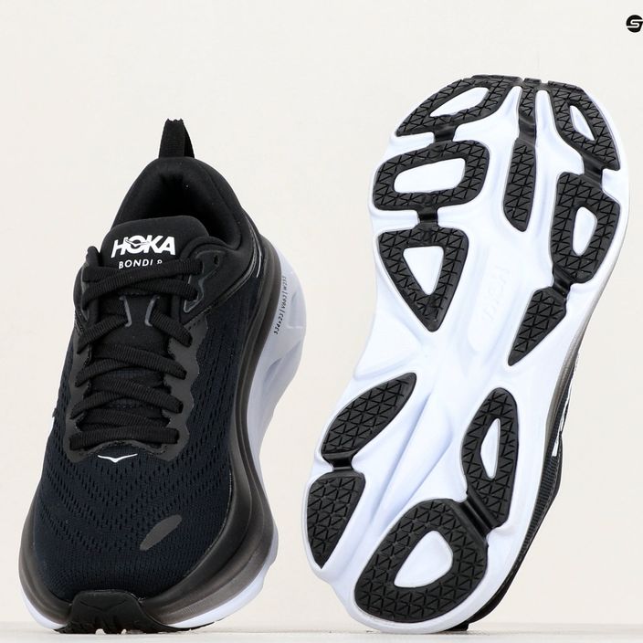 Γυναικεία παπούτσια για τρέξιμο HOKA Bondi 8 μαύρο/λευκό 10