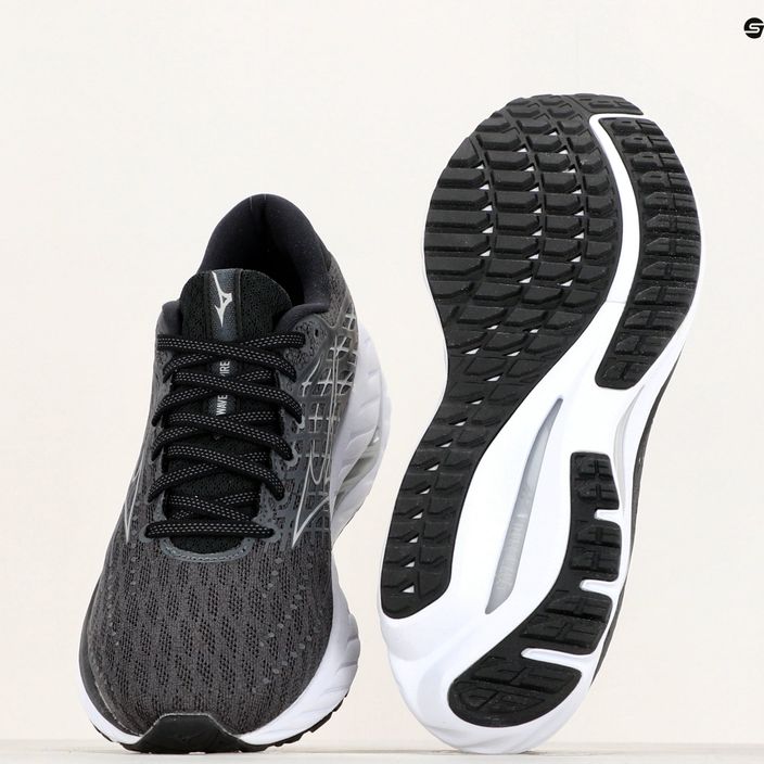 Ανδρικά παπούτσια τρεξίματος Mizuno Wave Inspire 20 ebony/λευκό/μαύρο 10