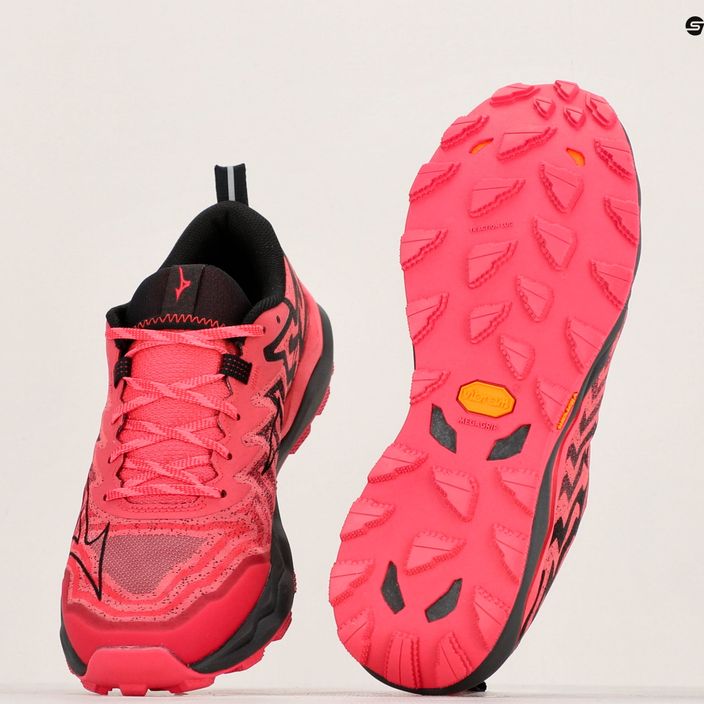 Ανδρικά παπούτσια για τρέξιμο Mizuno Wave Daichi 8 cayenne/μαύρο/κόκκινο υψηλού κινδύνου 9