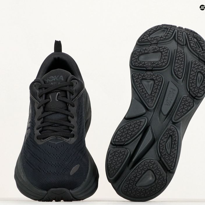 Ανδρικά παπούτσια για τρέξιμο HOKA Bondi 8 Wide μαύρο/μαύρο 9