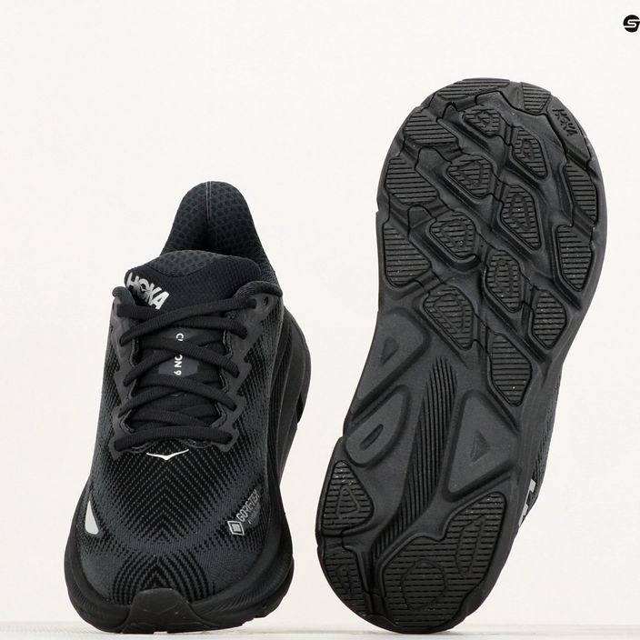 Γυναικεία παπούτσια για τρέξιμο HOKA Clifton 9 GTX μαύρο/μαύρο 10