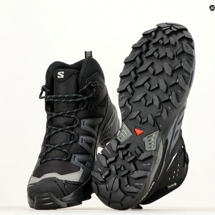 Ανδρικά παπούτσια πεζοπορίας Salomon Cross Hike MID GTX 2 μαύρο/μαύρο/μαγνήτης 12