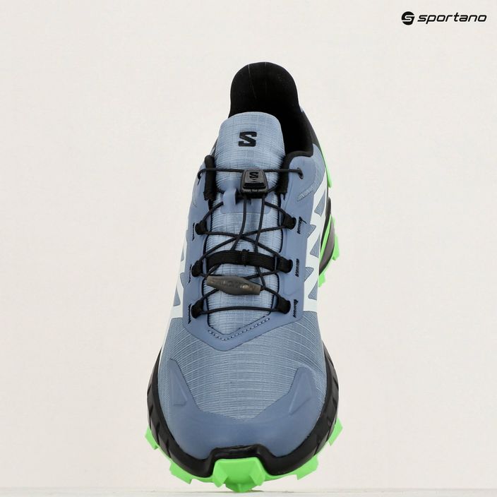 Salomon Supercross 4 ανδρικά παπούτσια για τρέξιμο flint stone/μαύρο/πράσινο γκέκο 12
