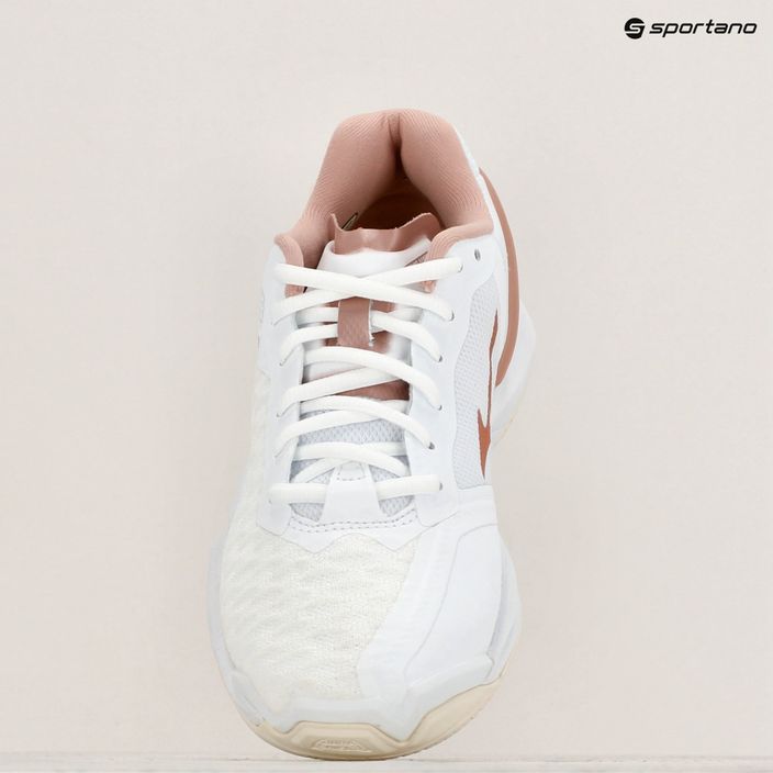 Γυναικεία παπούτσια χάντμπολ Mizuno Wave Stealth Neo λευκό/ροζ/χιονισμένο λευκό 9