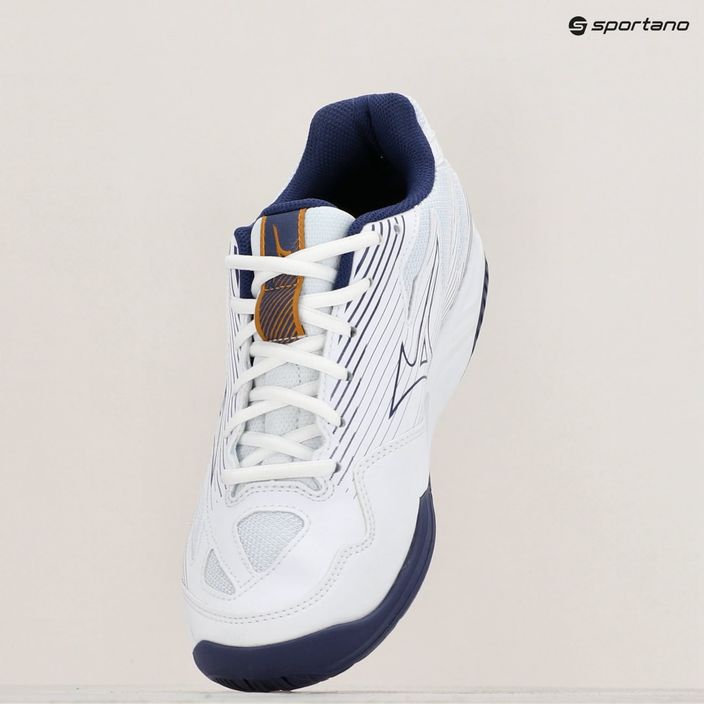 Ανδρικά παπούτσια βόλεϊ Mizuno Cyclone Speed 4 λευκό/μπλε κορδέλα/mp gold 9