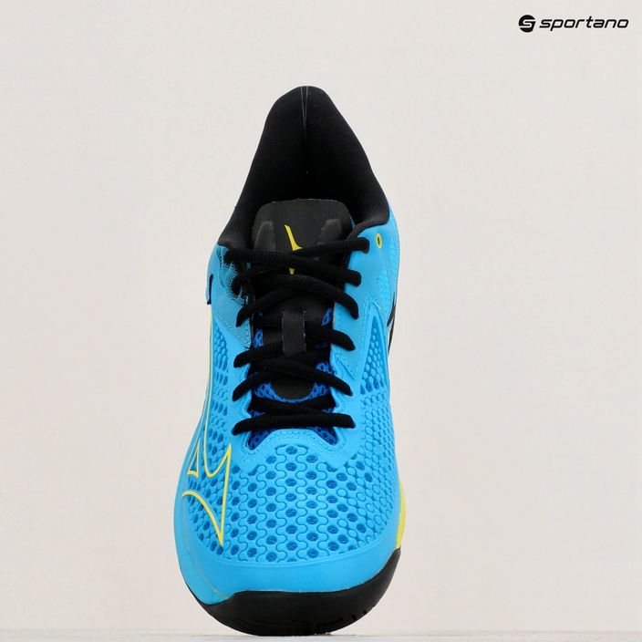 Ανδρικά παπούτσια τένις Mizuno Wave Exceed Tour 5 AC είναι μπλε/bolt2 neon/μαύρο 9