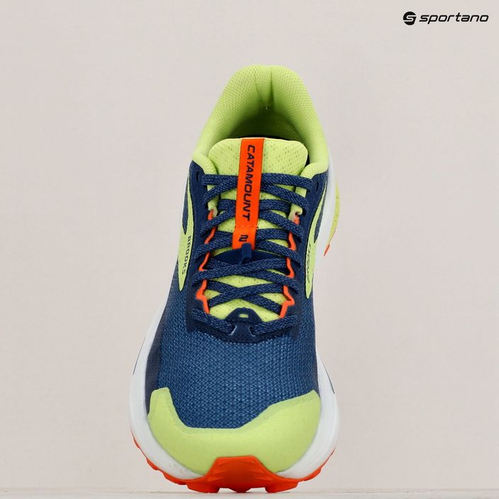 Brooks Catamount 2 ανδρικά παπούτσια για τρέξιμο navy/firecracker/sharp green 16