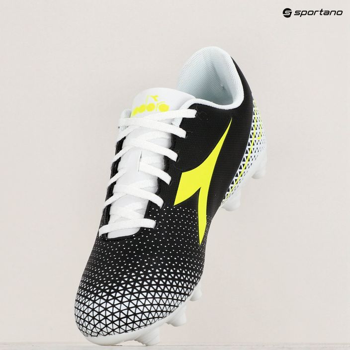 Ανδρικά ποδοσφαιρικά παπούτσια Diadora Pichichi 6 MG14 μαύρο/κίτρινο φλούο/λευκό 16