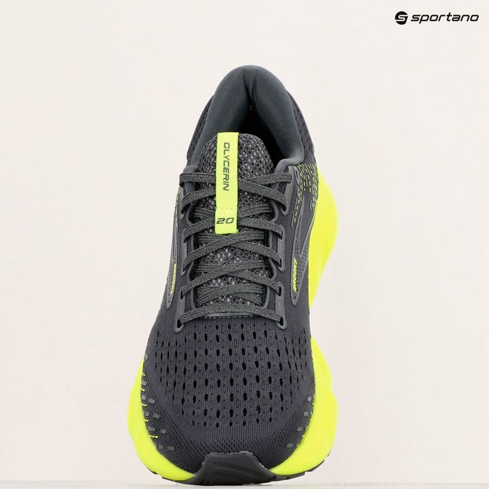 Brooks Glycerin 20 ανδρικά παπούτσια για τρέξιμο μαύρο/μαύρο αχλάδι/λευκό 9