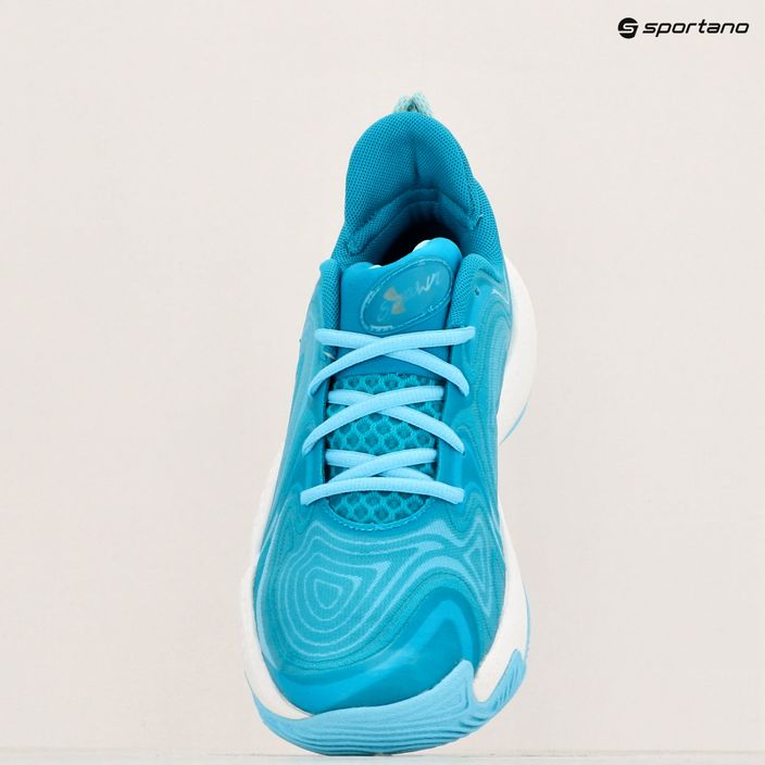 Under Armour Spawn 6 circuit teal/sky blue/white παπούτσια μπάσκετ 15