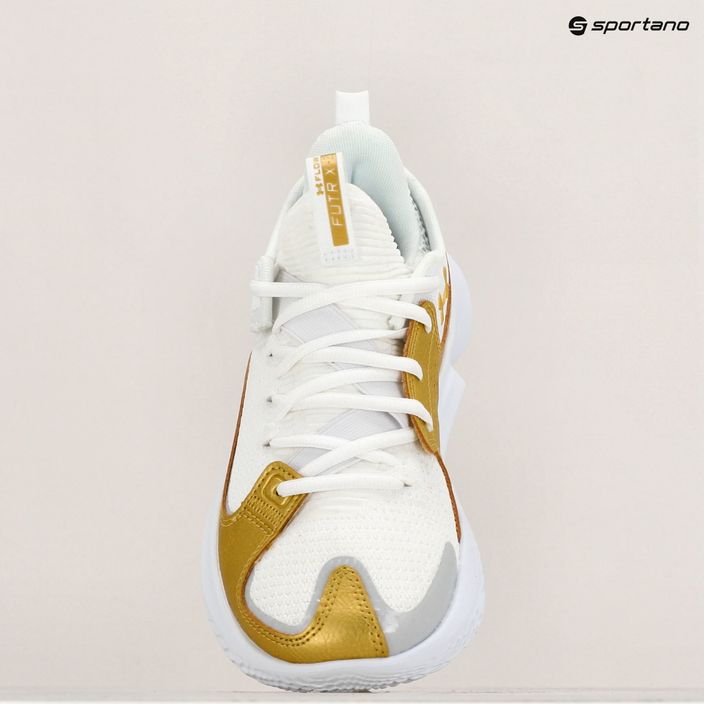 Under Armour Flow Futr X3 παπούτσια μπάσκετ λευκό/λευκό/μεταλλικό χρυσό 9