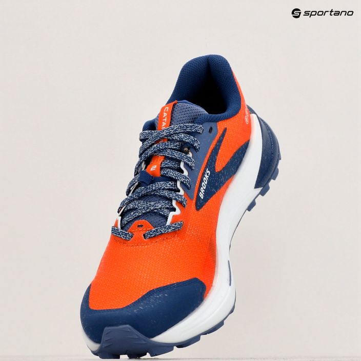Brooks Catamount 2 ανδρικά παπούτσια για τρέξιμο firecracker/navy/blue 9