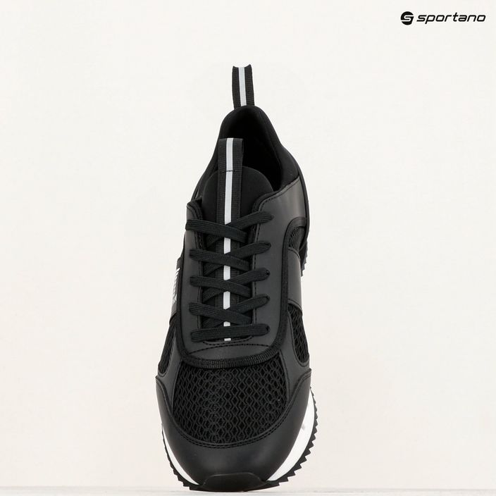 EA7 Emporio Armani Black & White Laces μαύρα/λευκά παπούτσια με κορδόνια 14