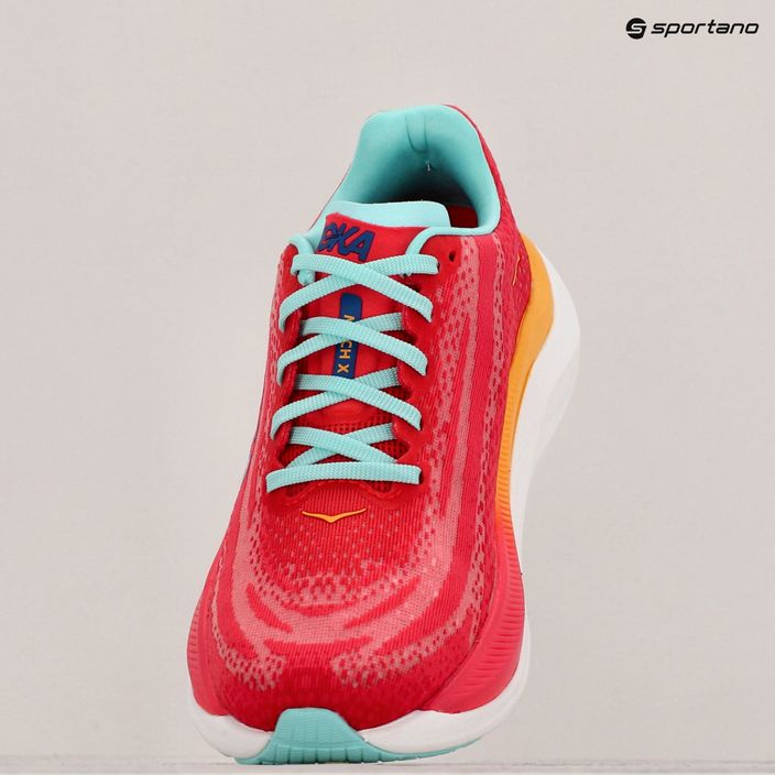 Γυναικεία παπούτσια για τρέξιμο HOKA Mach X cerise/cloudless 10