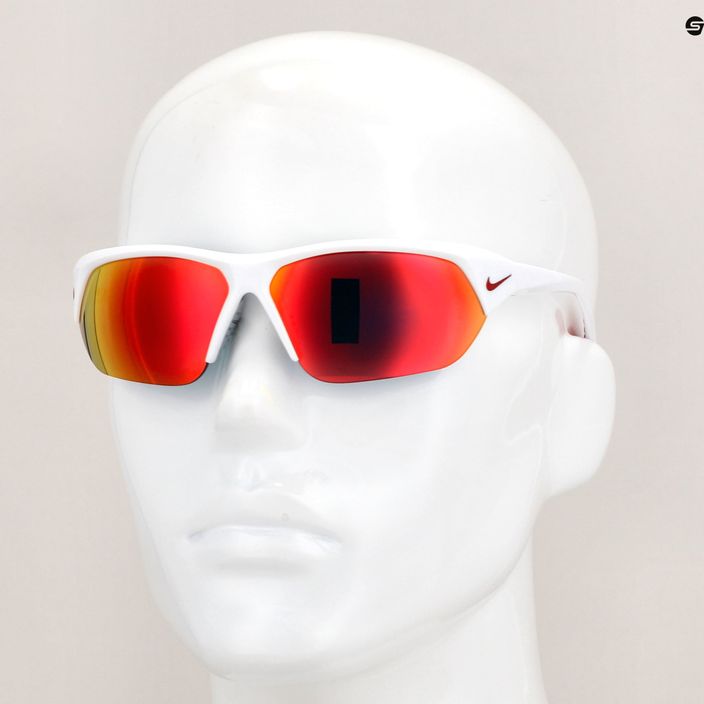 Ανδρικά γυαλιά ηλίου Nike Skylon Ace λευκό/γκρι με κόκκινο καθρέφτη 6